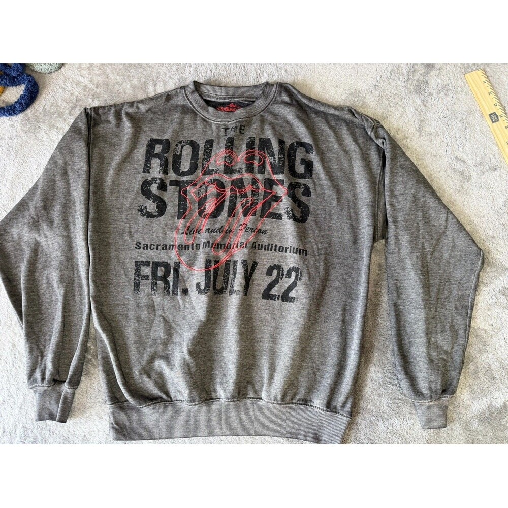The Rolling Stones Sacramento 1972 Concert Sweatshirt 2025 Reproduction
